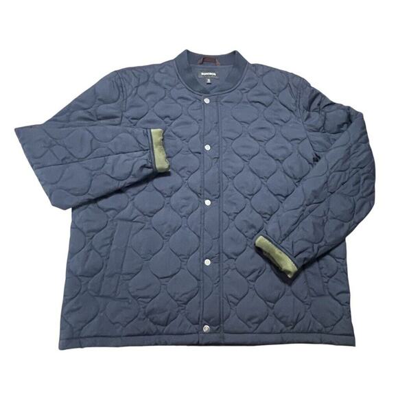 NWOT Bonobos Quilted Insulated Bomber Jacket Navy Blue XXL Men